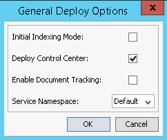 General Deploy Options