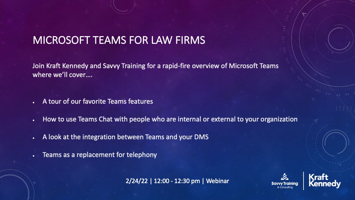 Microsoft Teams for Law Firms