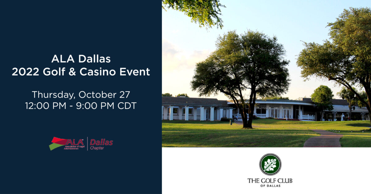 ALA Dallas 2022 Golf and Casino Event