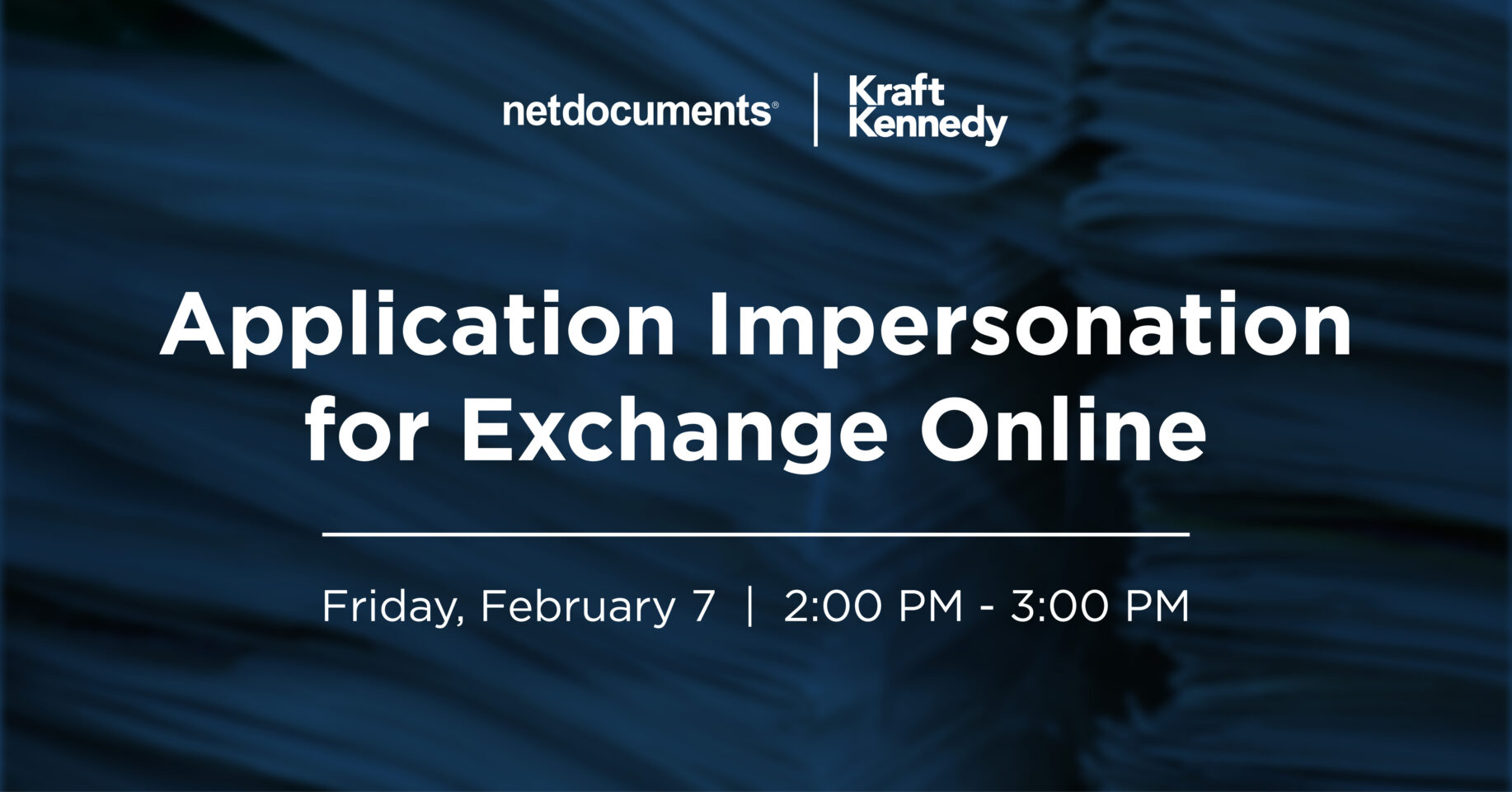 Application Impersonation for Exchange Online - Kraft Kennedy