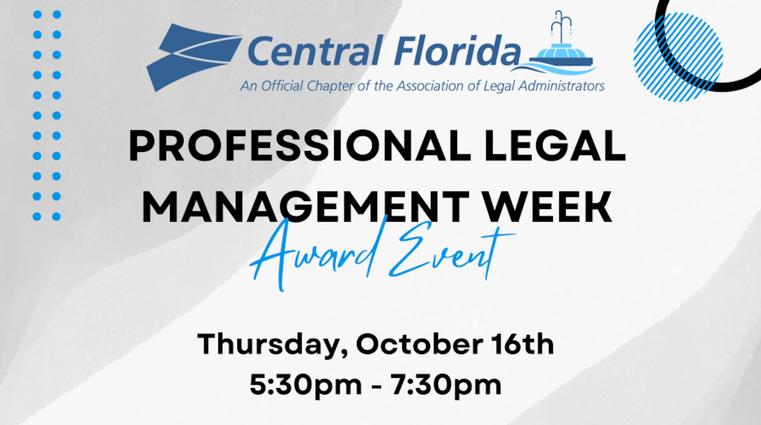 ALA Central Florida October 2025 PLMW Awards