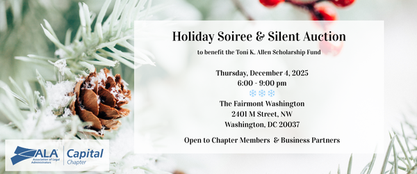 ALA Capital Chapter December 2025 Holiday Soiree