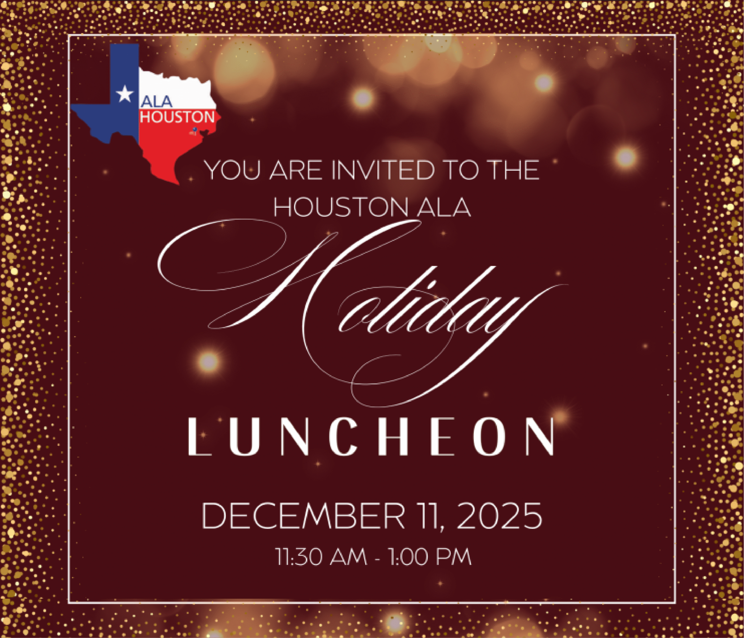 ALA Houston December 2025 Holiday Luncheon