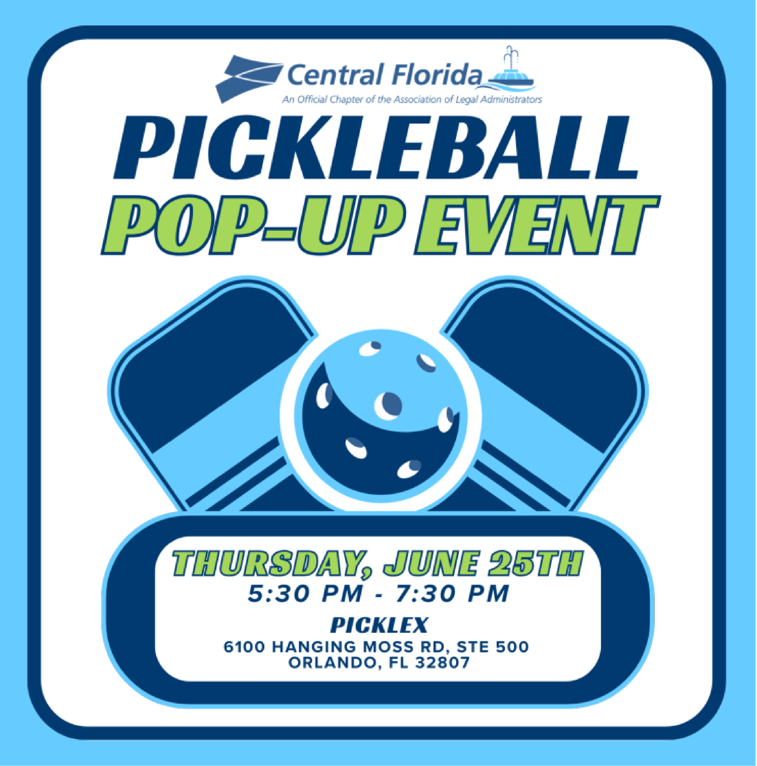ALA Central Florida June2026 Pickle Baell Pop Up